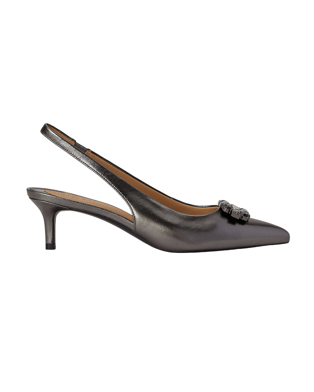 Lauren By Ralph Lauren Shoes Lauren by Ralph Lauren Silver Lolah Jewel Slingback Pumps