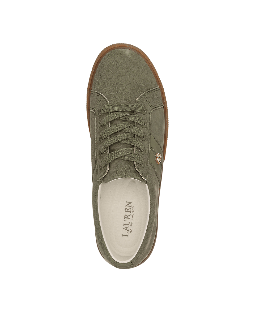Lauren By Ralph Lauren Shoes Lauren Green Lauren Janson Ii Suede & Nappa Leather Sneaker Green