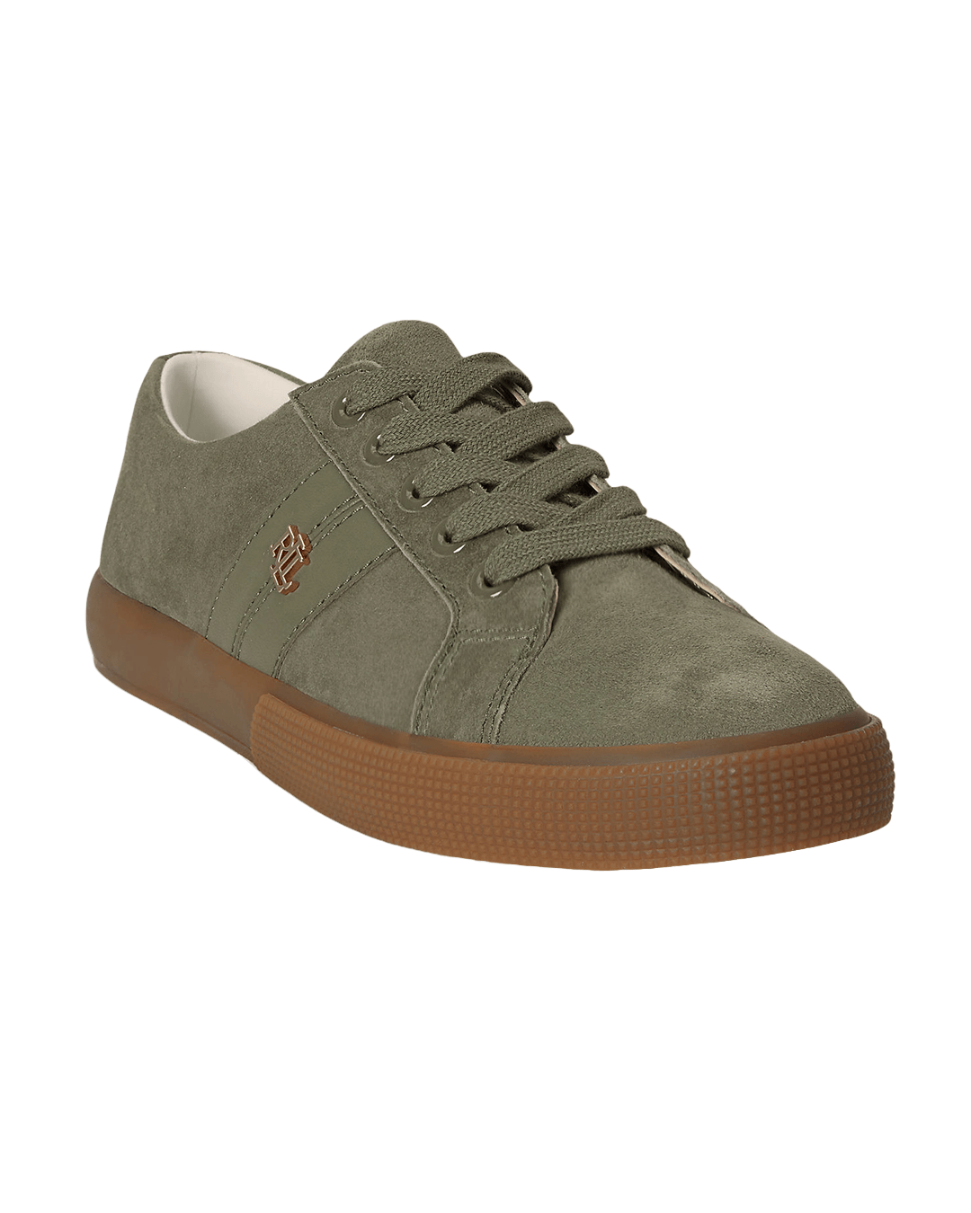 Lauren By Ralph Lauren Shoes Lauren Green Lauren Janson Ii Suede & Nappa Leather Sneaker Green