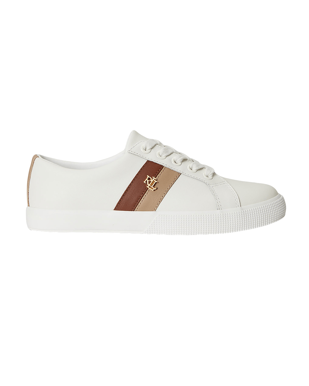 Lauren By Ralph Lauren Shoes Lauren White Lauren Janson Ii Leather Sneaker White