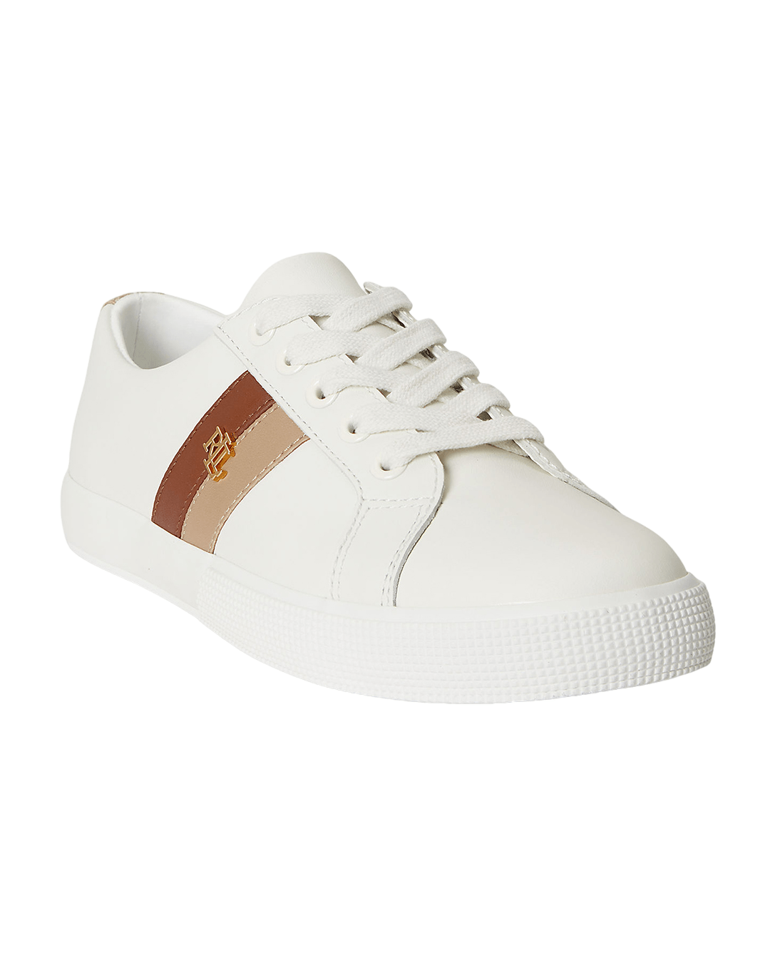 Lauren By Ralph Lauren Shoes Lauren White Lauren Janson Ii Leather Sneaker White