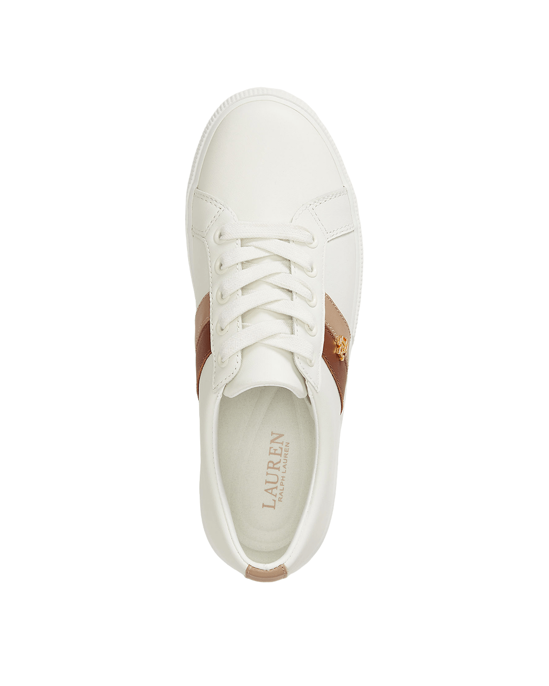 Lauren By Ralph Lauren Shoes Lauren White Lauren Janson Ii Leather Sneaker White