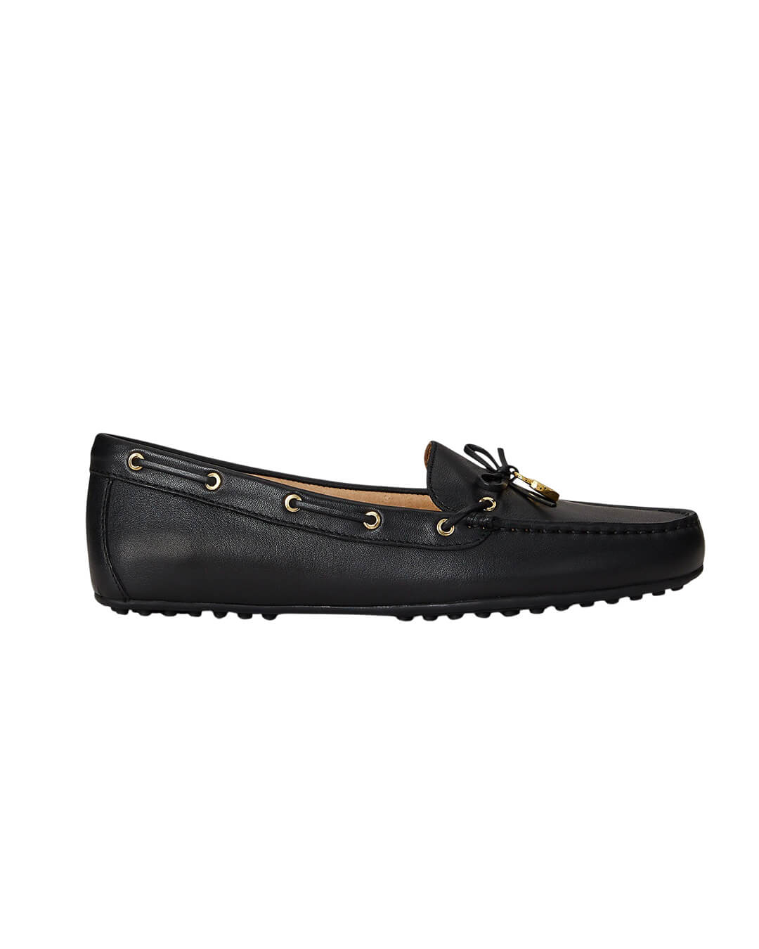 Lauren By Ralph Lauren Shoes WYLIE NAPPA LEATHER DRIVER BLACK