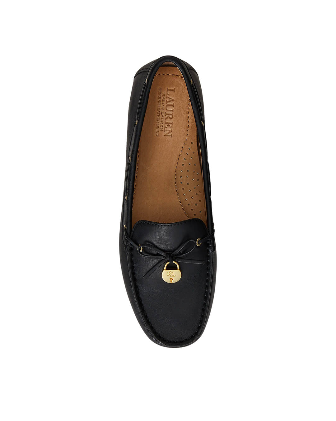Lauren By Ralph Lauren Shoes WYLIE NAPPA LEATHER DRIVER BLACK