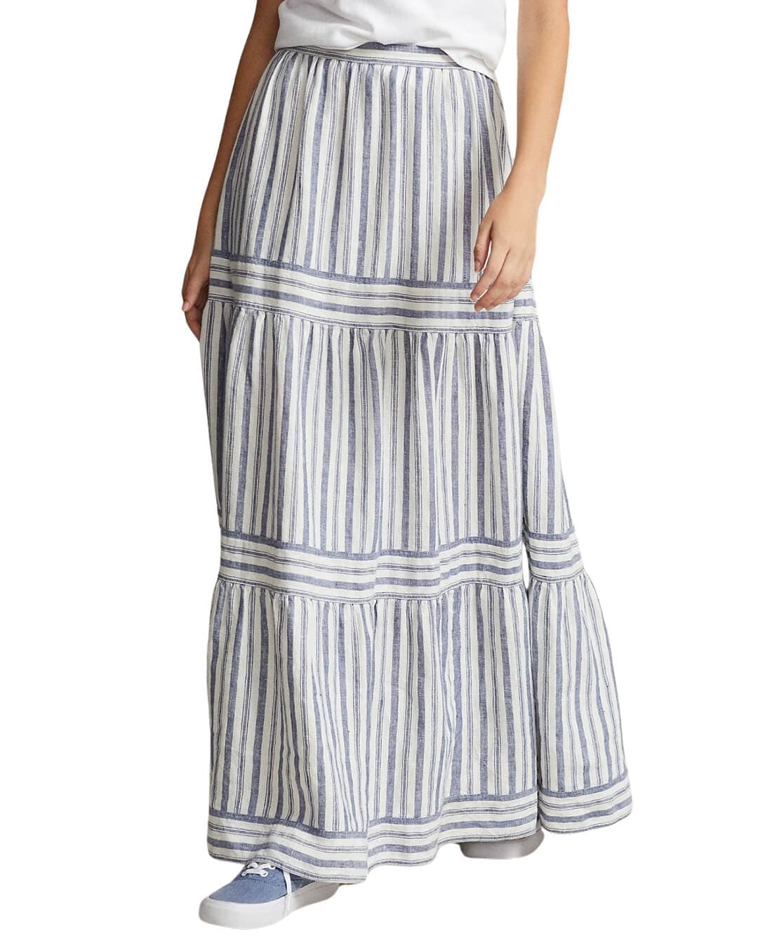 Lauren By Ralph Lauren Skirts Lauren By Ralph Lauren Blue Maxi Striped Skirt