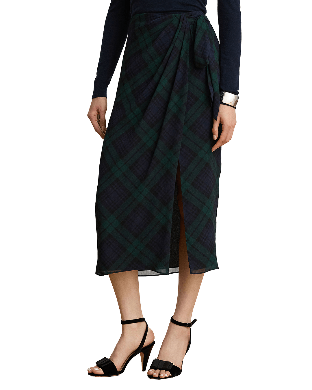 Lauren By Ralph Lauren Skirts Lauren by Ralph Lauren Navy Woven Sarong Skirt