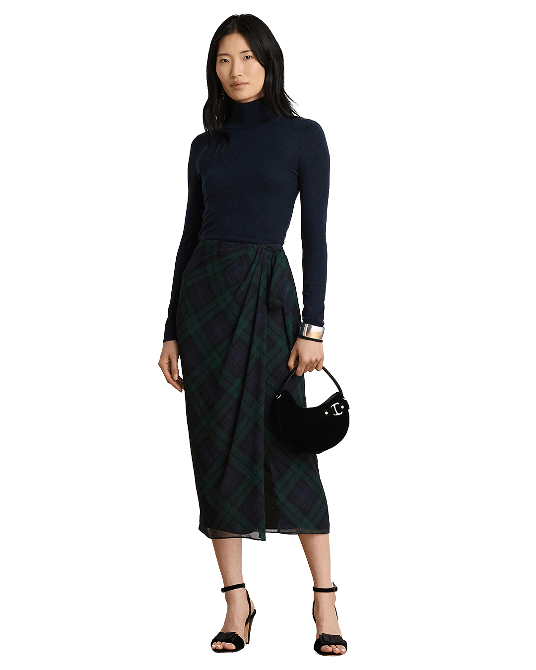 Lauren By Ralph Lauren Skirts Lauren by Ralph Lauren Navy Woven Sarong Skirt