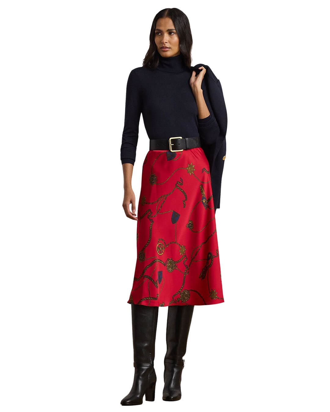 Lauren by Ralph Lauren Skirts Lauren by Ralph Lauren Red Sharaemid A Line Skirt