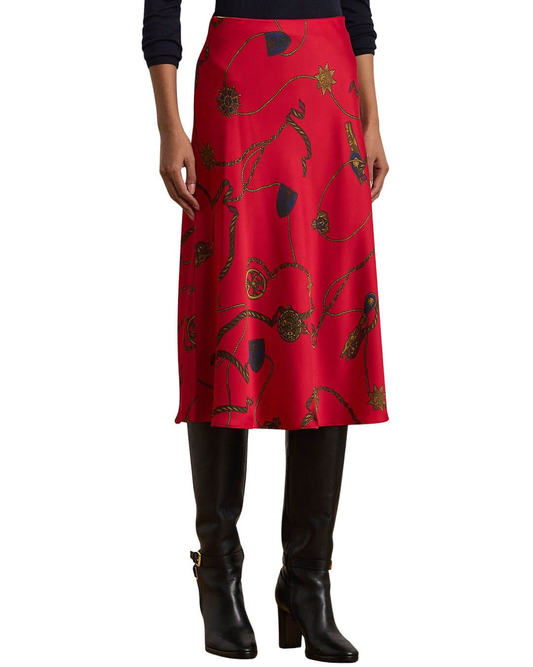Lauren by Ralph Lauren Skirts Lauren by Ralph Lauren Red Sharaemid A Line Skirt