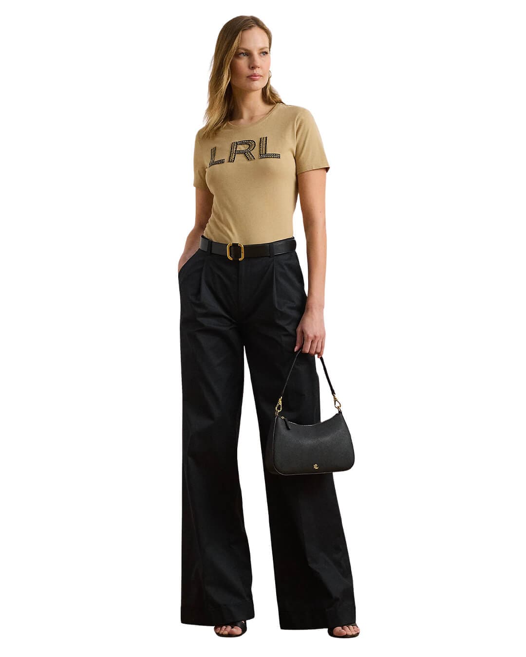 Lauren By Ralph Lauren T-Shirts KATLIN SS T-SHIRT LIGHT BEIGE