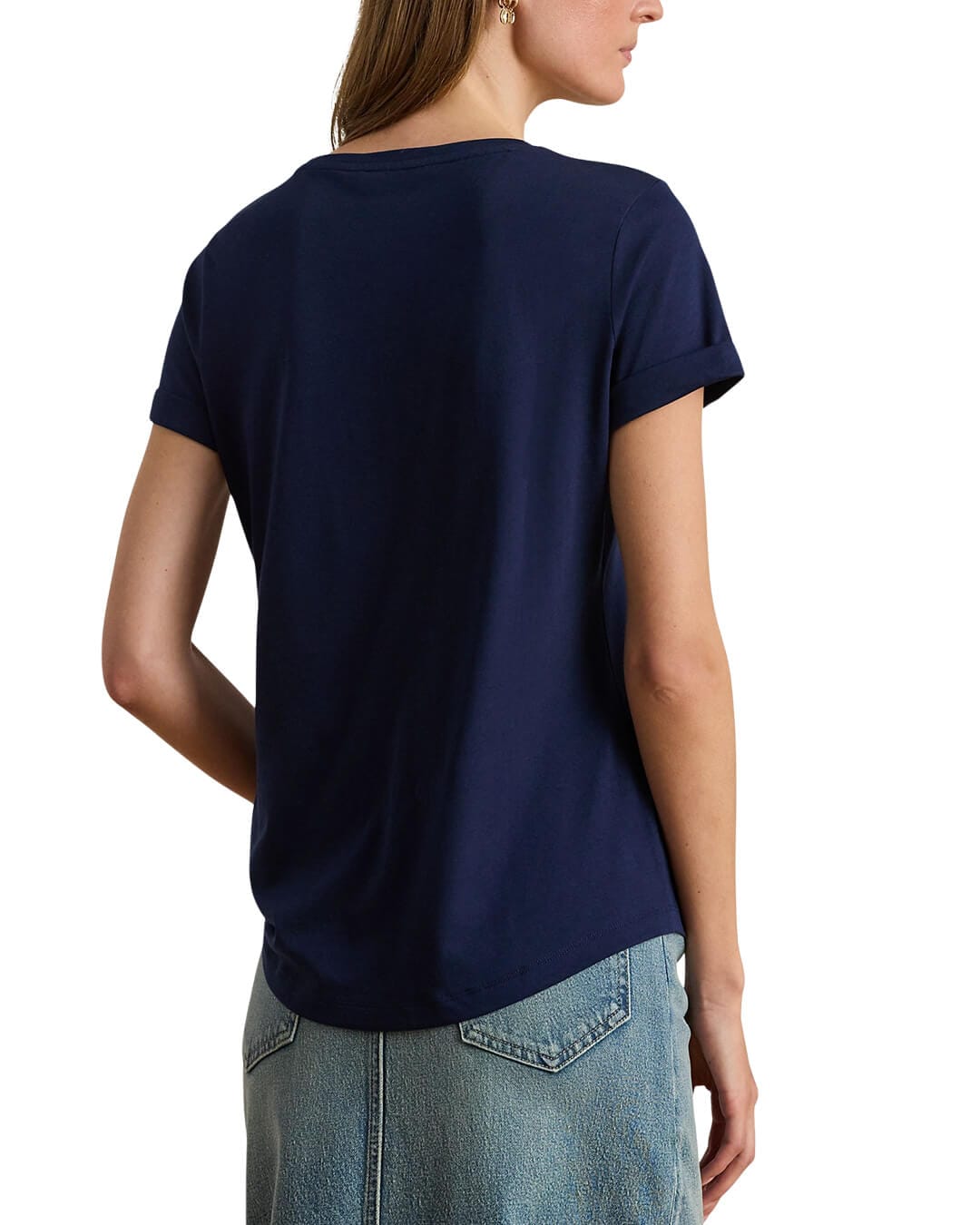 Lauren By Ralph Lauren T-Shirts Lauren By Ralph Lauren Hailly Ss T-Shirt Navy T-Shirt