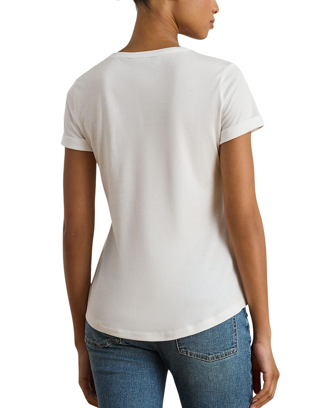 Lauren By Ralph Lauren T-Shirts Lauren By Ralph Lauren Hailly Ss T-Shirt White T-Shirt