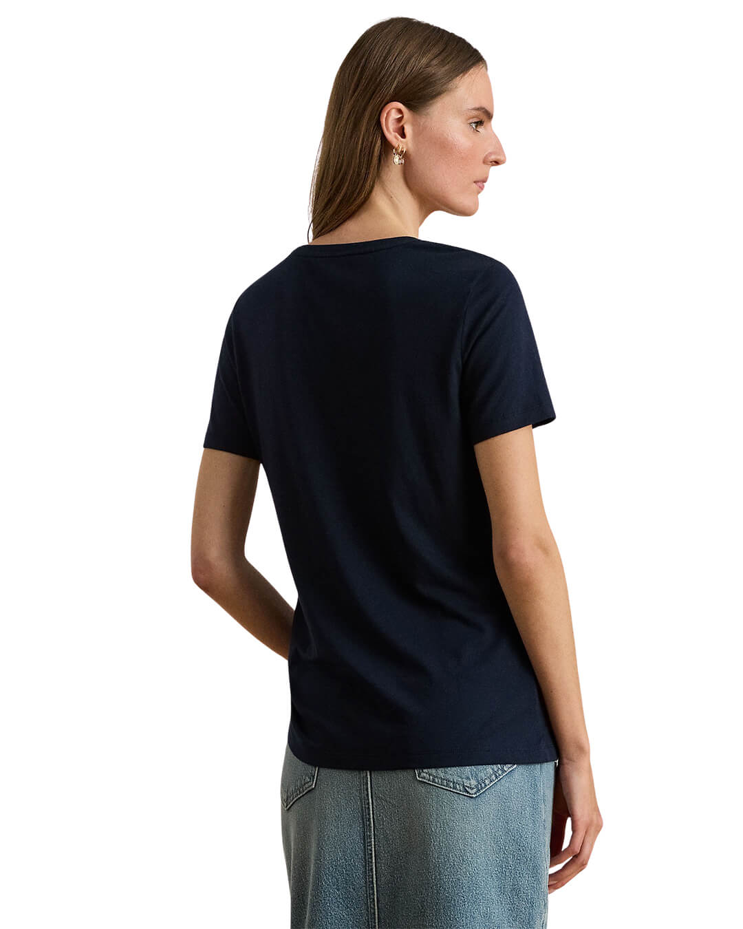 Lauren By Ralph Lauren T-Shirts Lauren By Ralph Lauren Katlin Ss T-Shirt Navy T-Shirt