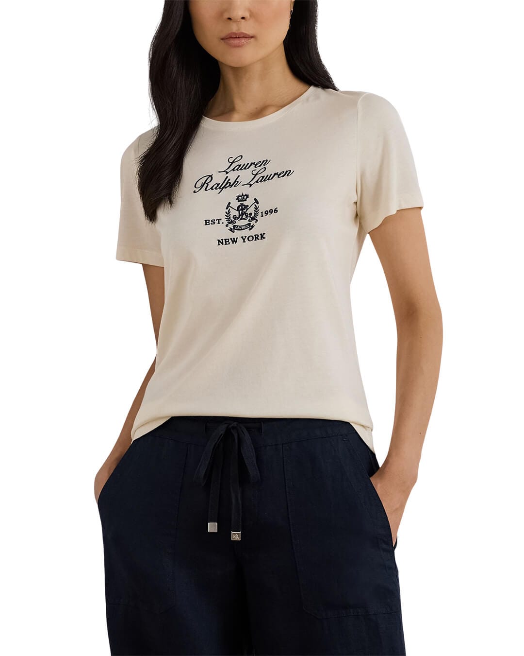 Lauren By Ralph Lauren T-Shirts Lauren By Ralph Lauren Katlin Ss T-Shirt White T-Shirt