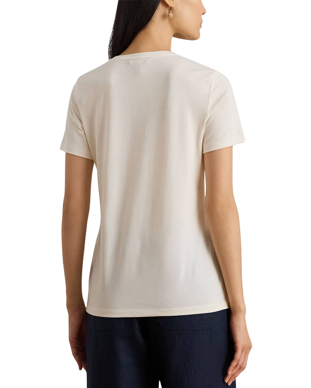 Lauren By Ralph Lauren T-Shirts Lauren By Ralph Lauren Katlin Ss T-Shirt White T-Shirt