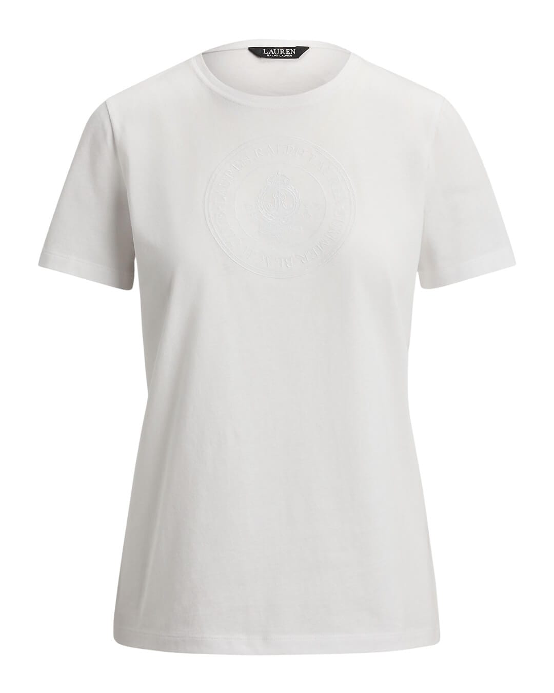 Lauren By Ralph Lauren T-Shirts Lauren By Ralph Lauren Knit T-Shirt White T-Shirt