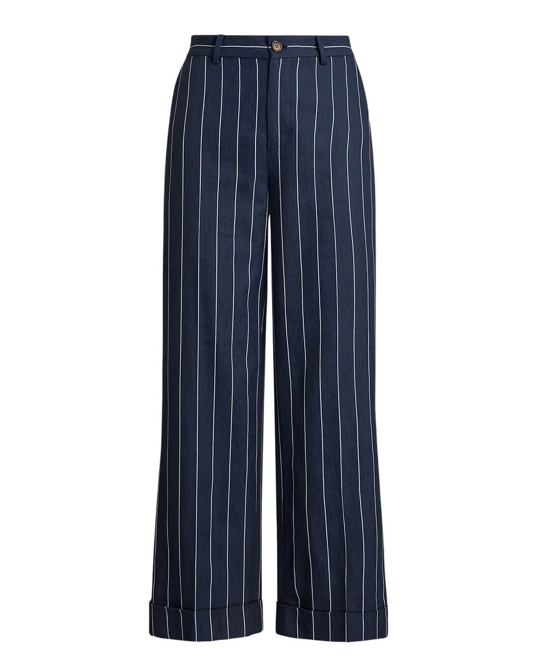 Lauren By Ralph Lauren Trousers CULCETTE-CROPPED-FLAT FRONT NAVY