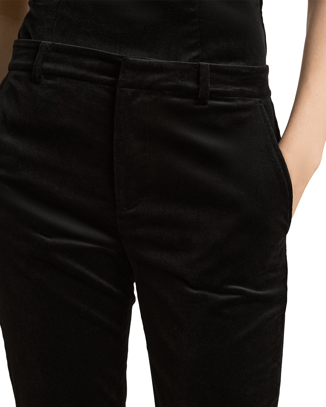 Lauren By Ralph Lauren Trousers Lauren by Ralph Lauren Black Woven Straight Trousers