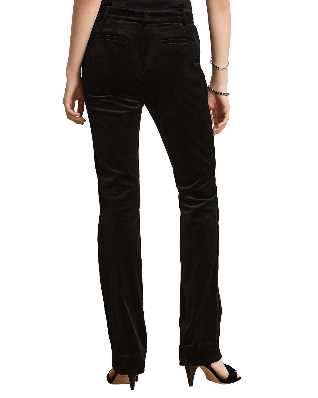 Lauren By Ralph Lauren Trousers Lauren by Ralph Lauren Black Woven Straight Trousers