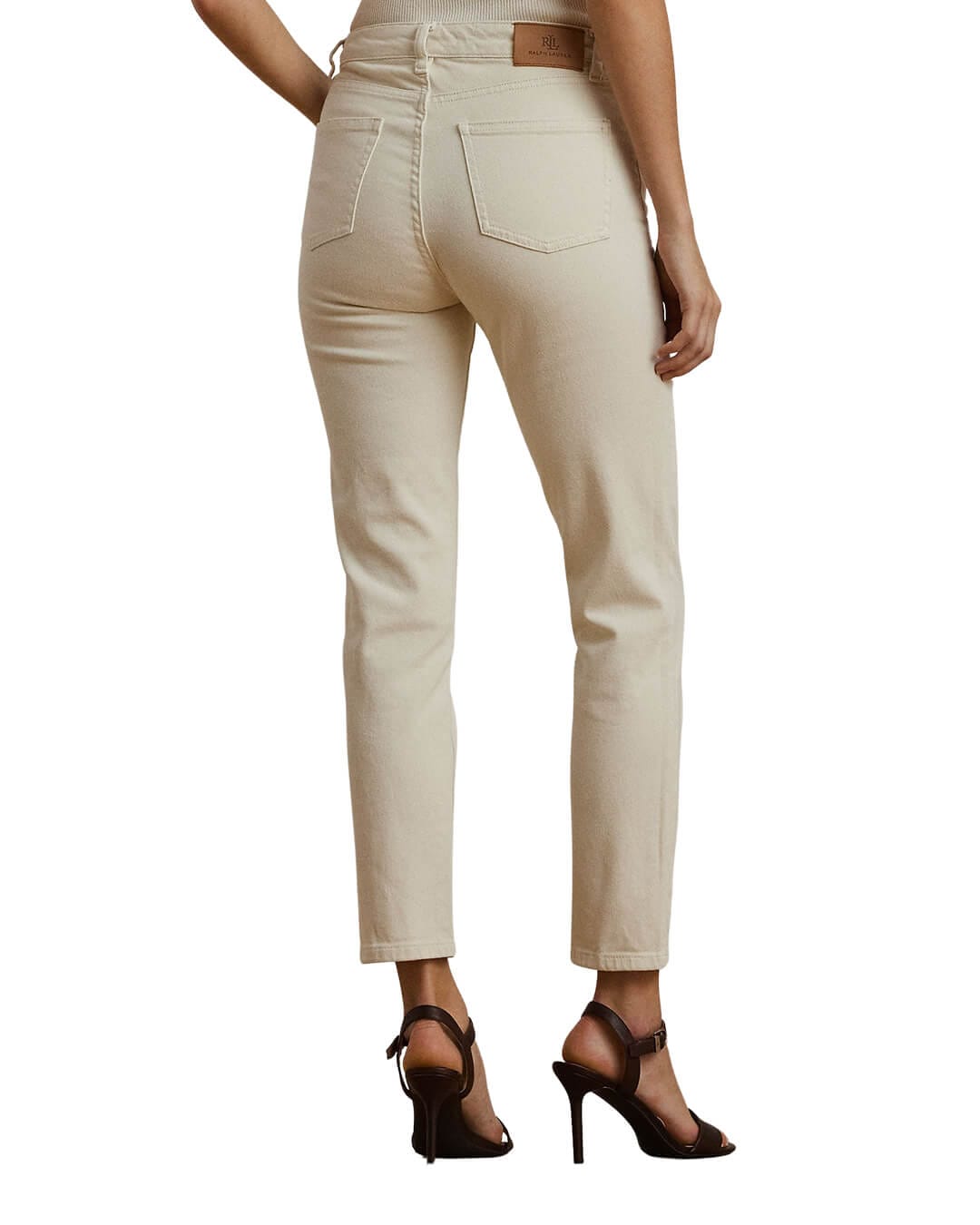 Lauren by Ralph Lauren Trousers Lauren by Ralph Lauren Cream Ankle Skinny Trousers