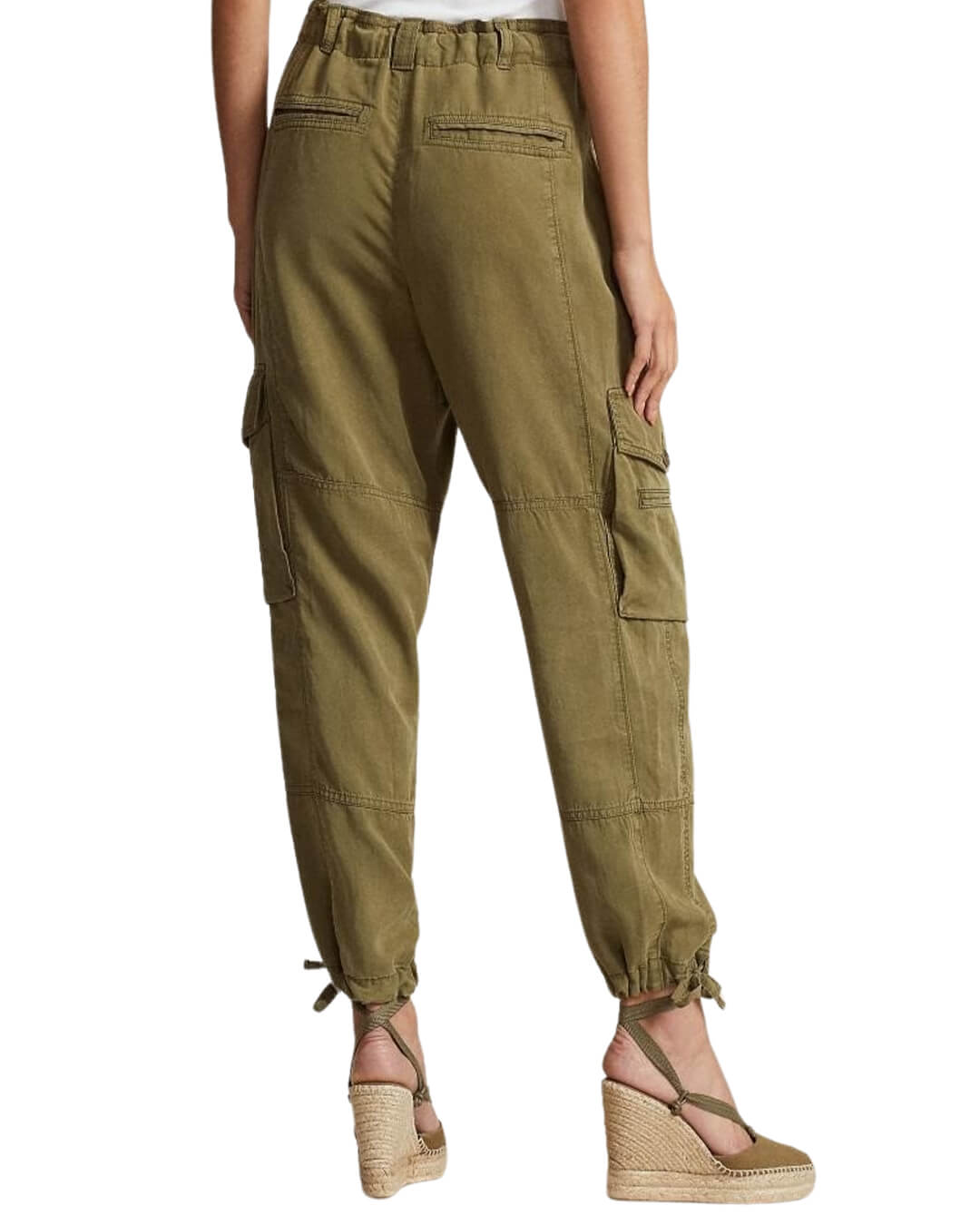 Lauren By Ralph Lauren Trousers LRL PT ANKLE FLAT FRONT Green SS24 211890369001