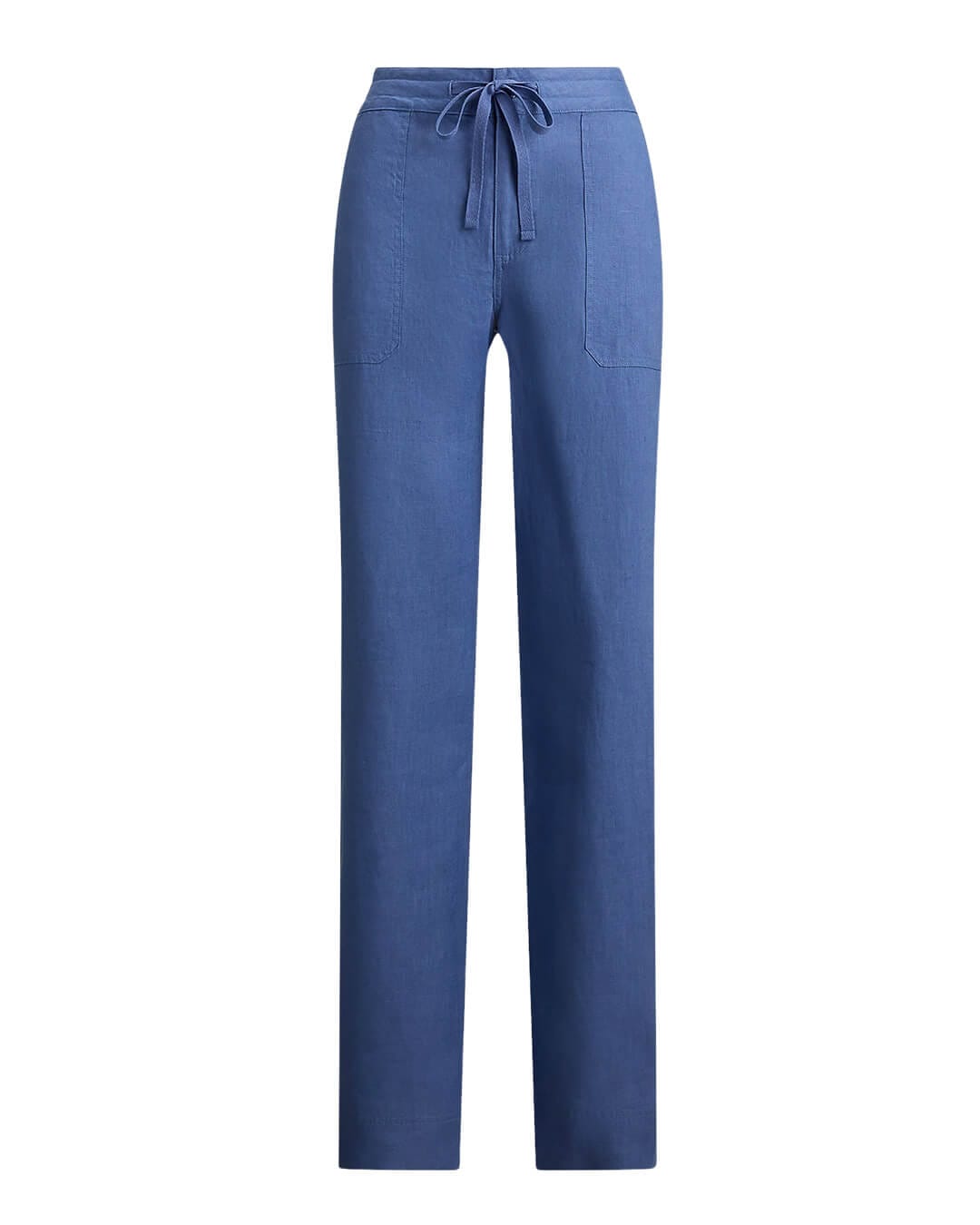 Lauren By Ralph Lauren Trousers Lauren By Ralph Lauren Jovonie Wide Leg Linen Pants Blue Trousers