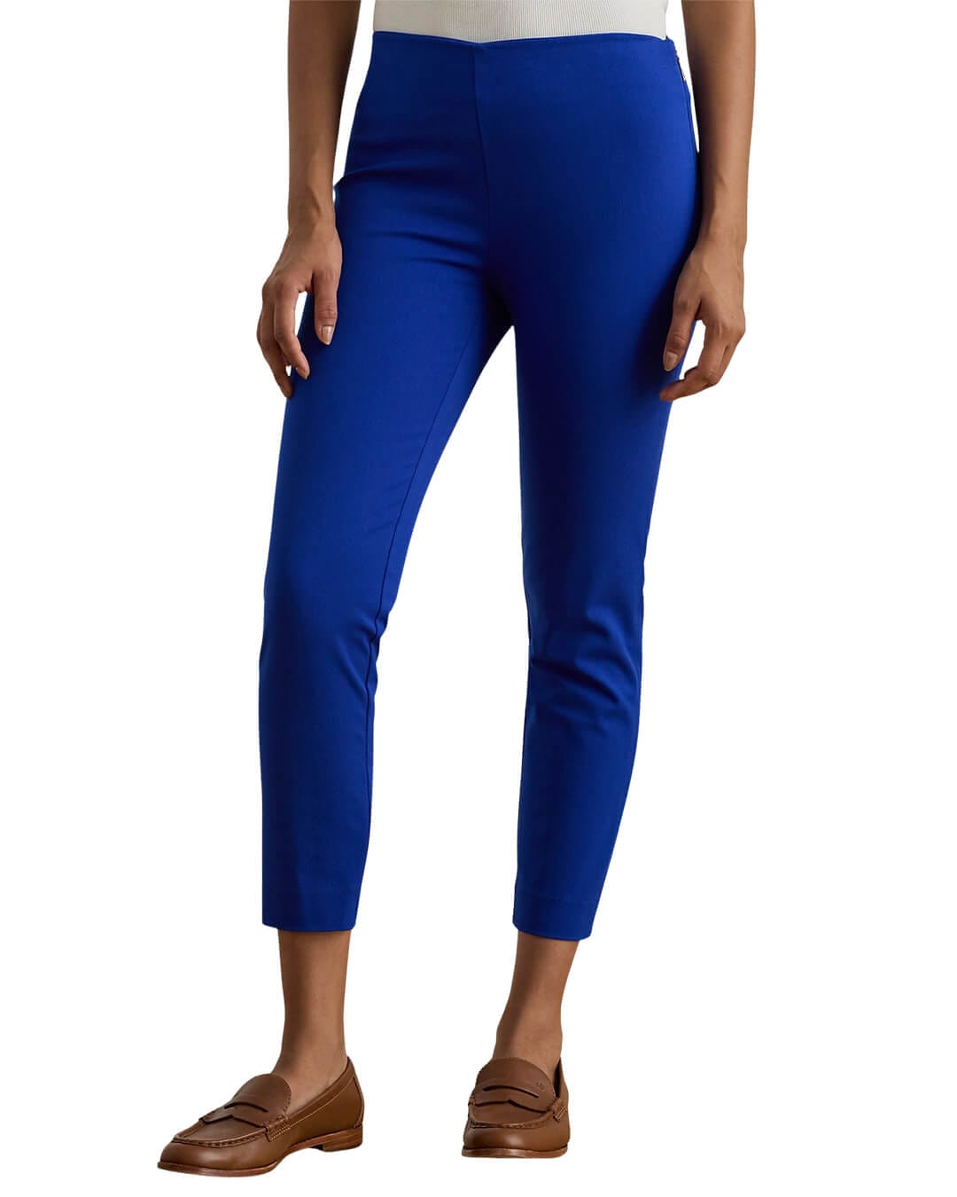 Lauren By Ralph Lauren Trousers Lauren By Ralph Lauren Keslina Crop Skinny Pants Blue Trousers