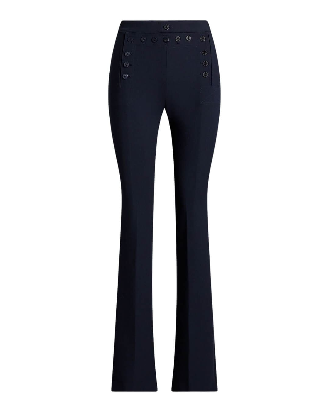 Lauren by Ralph Lauren Trousers Lauren by Ralph Lauren Navy Kenese Full-Length Flat Front Pants