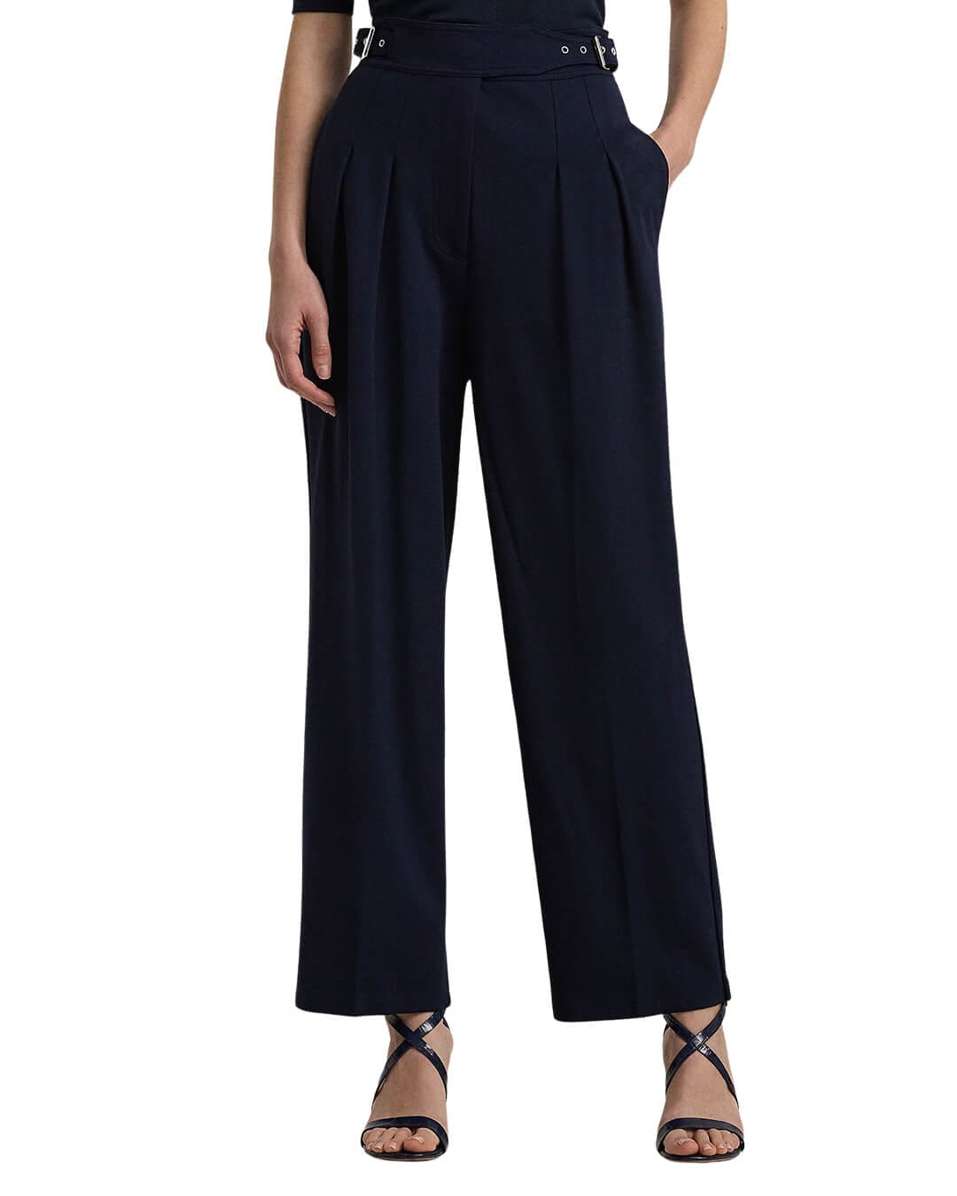 Lauren by Ralph Lauren Trousers Lauren by Ralph Lauren Navy Zattary Cropped Trousers