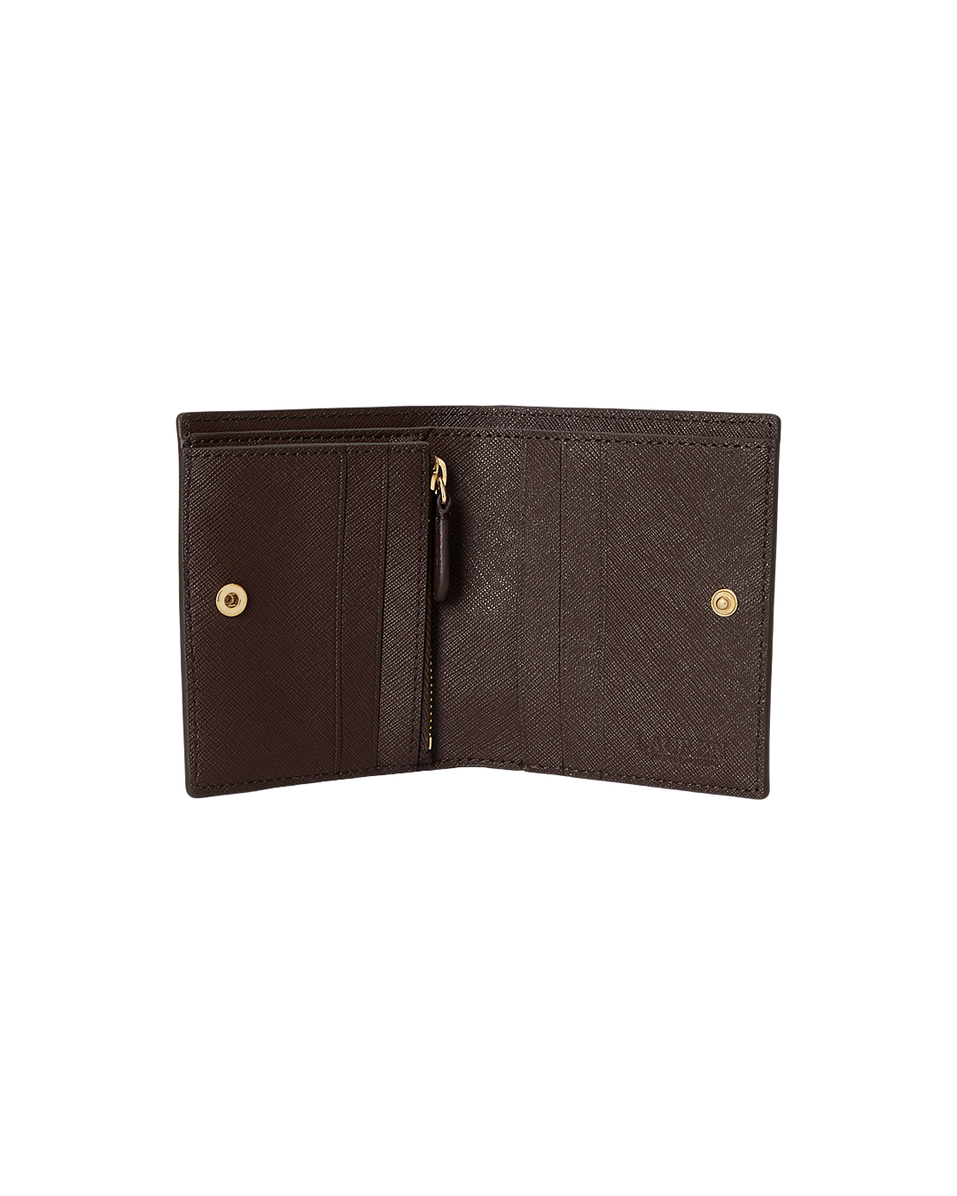Lauren By Ralph Lauren Wallets ONE Lauren by Ralph Lauren Brown Colour-Blocked Leather Compact Wallet