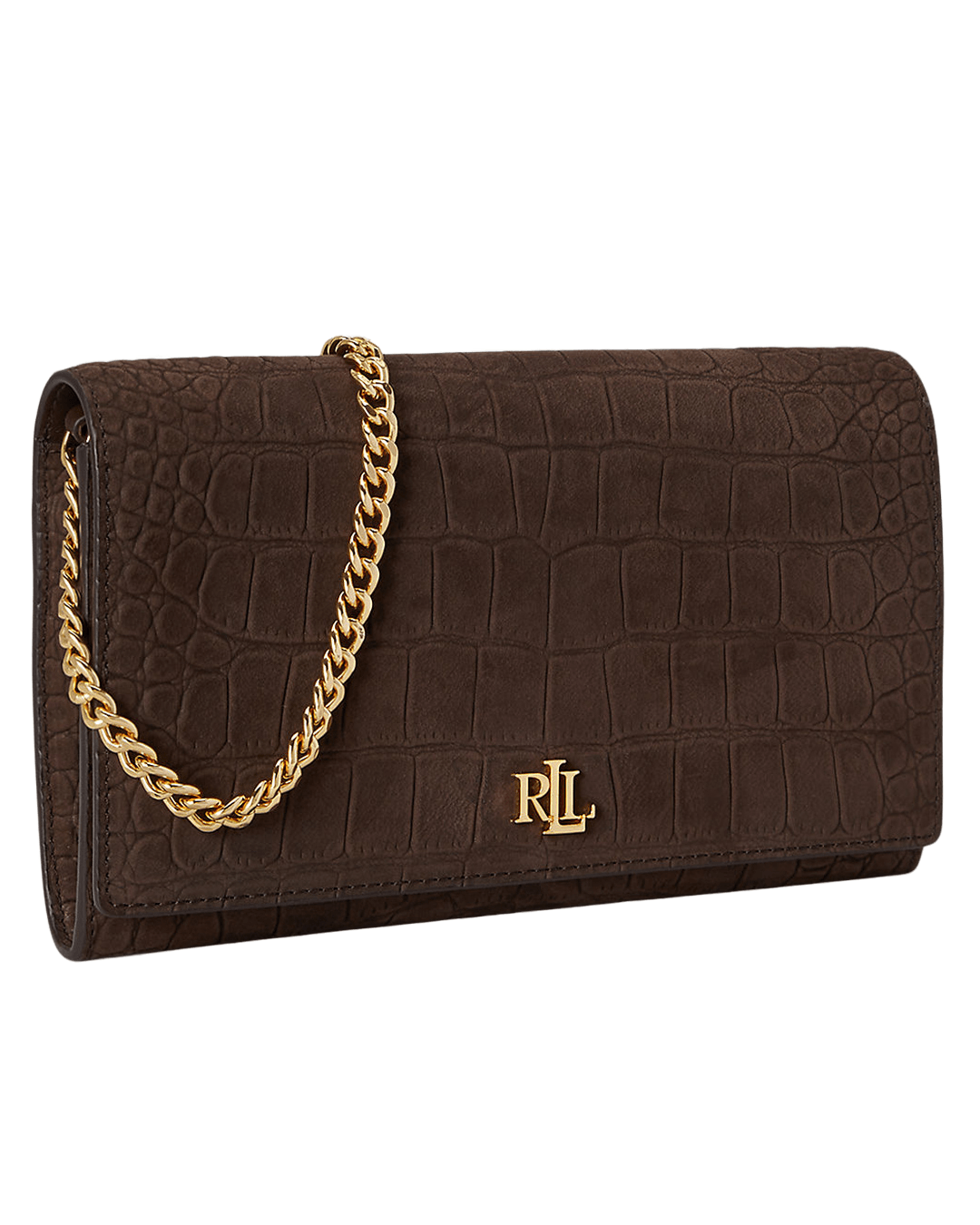 Lauren By Ralph Lauren Wallets ONE Lauren by Ralph Lauren Brown Large Adair II Wallet on a Chain