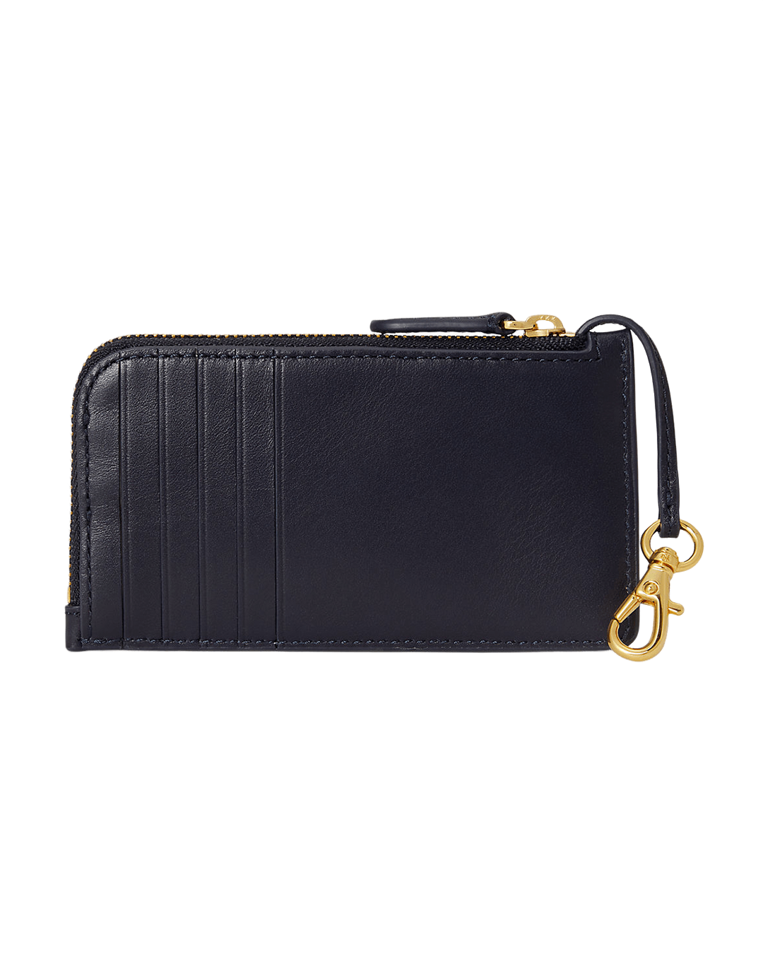 Lauren By Ralph Lauren Wallets ONE Lauren by Ralph Lauren Navy Leather L-Zip Card Case