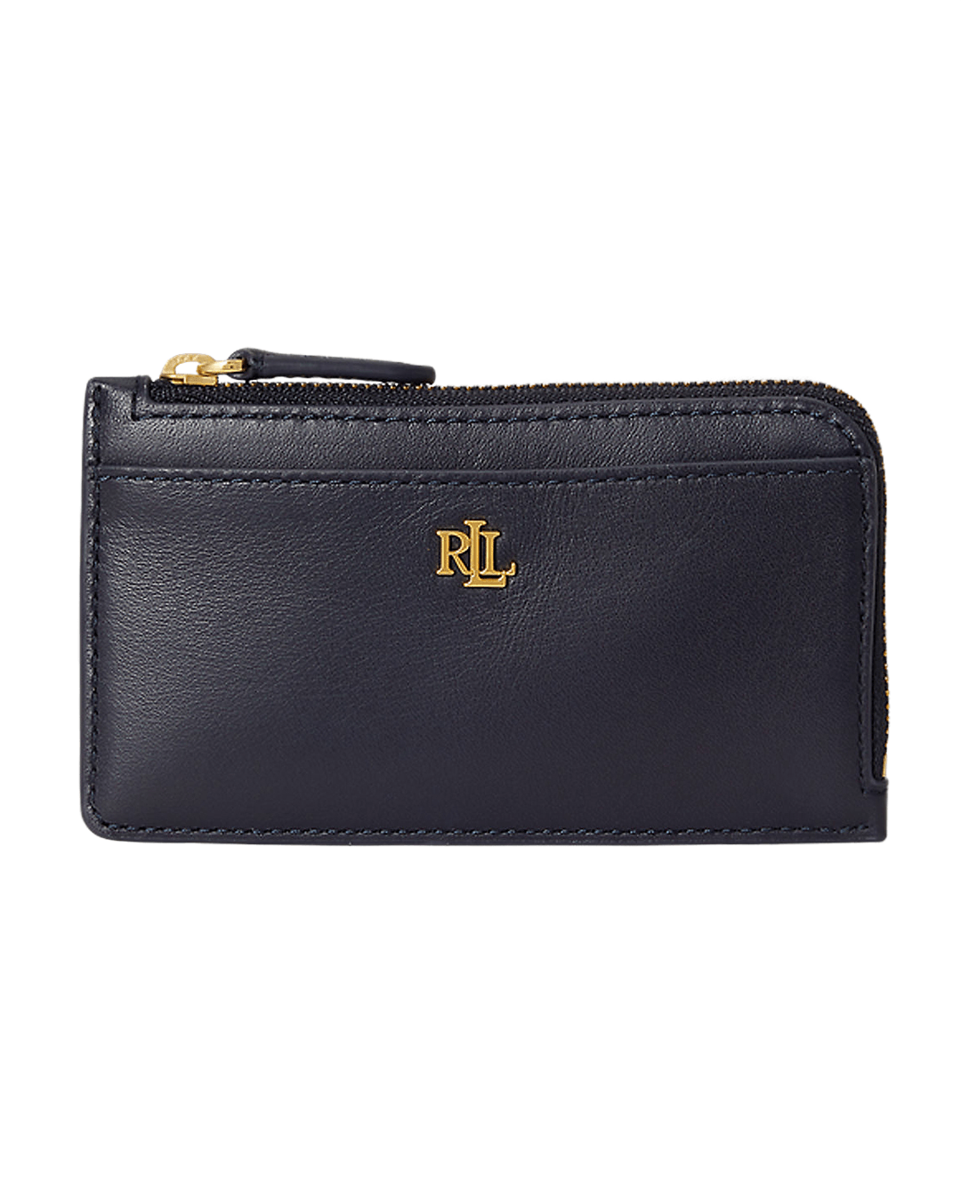Lauren By Ralph Lauren Wallets ONE Lauren by Ralph Lauren Navy Leather L-Zip Card Case