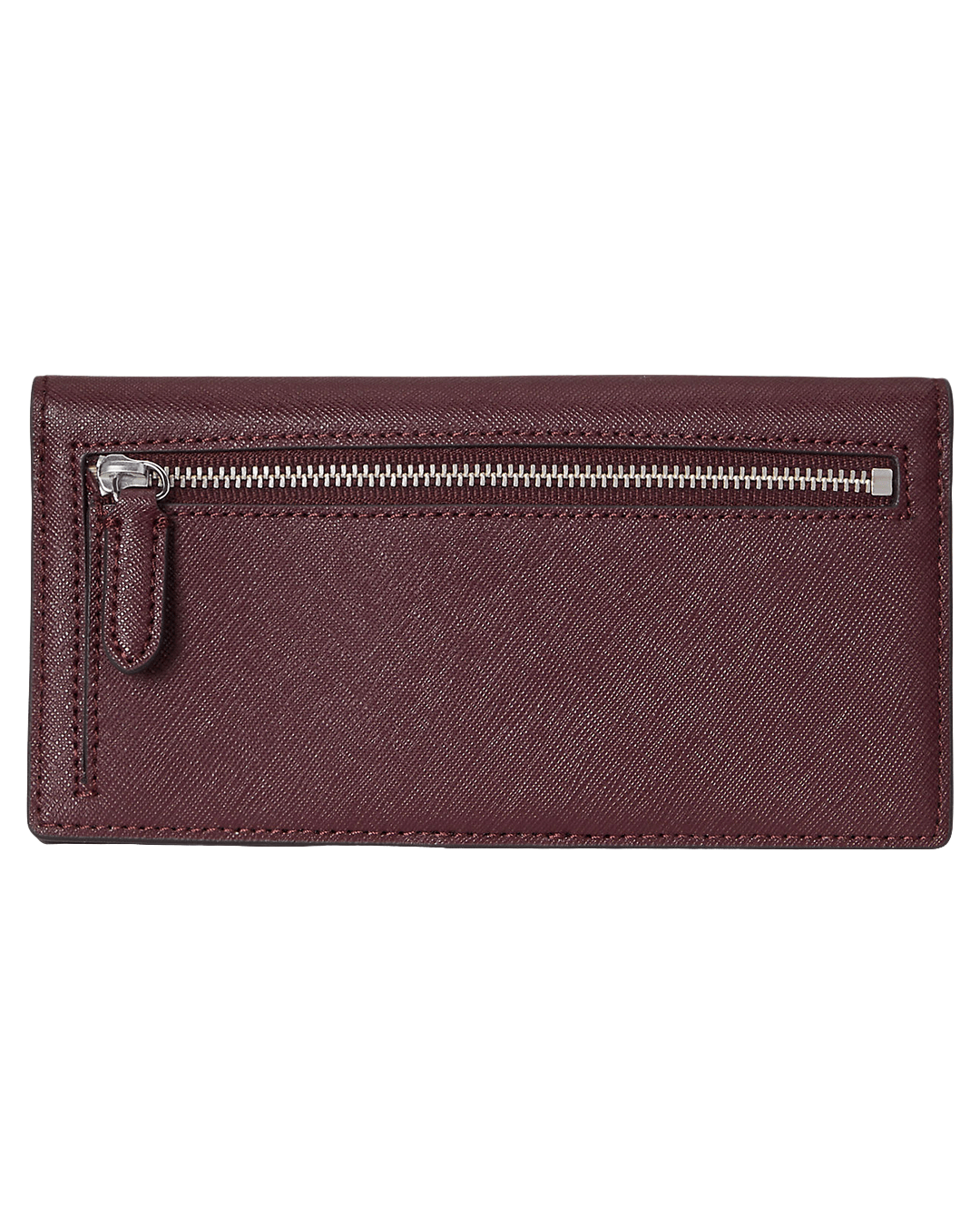 Lauren By Ralph Lauren Wallets ONE Lauren Red Lauren Crosshatch Leather Slim Wallet Red