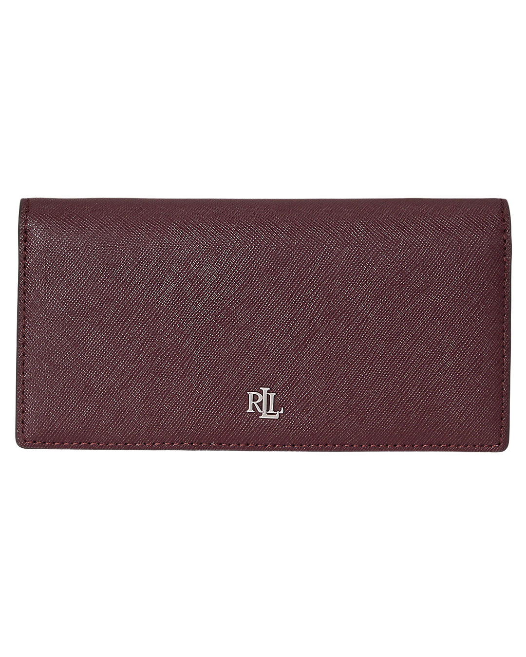 Lauren By Ralph Lauren Wallets ONE Lauren Red Lauren Crosshatch Leather Slim Wallet Red