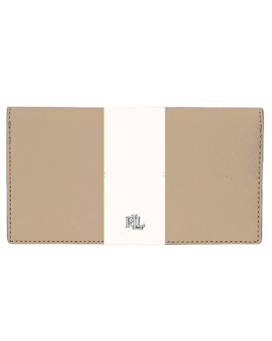 Lauren By Ralph Lauren Wallets ONE TWO-TONE CROSSHATCH LEATHER SLIM WALLET MULTI