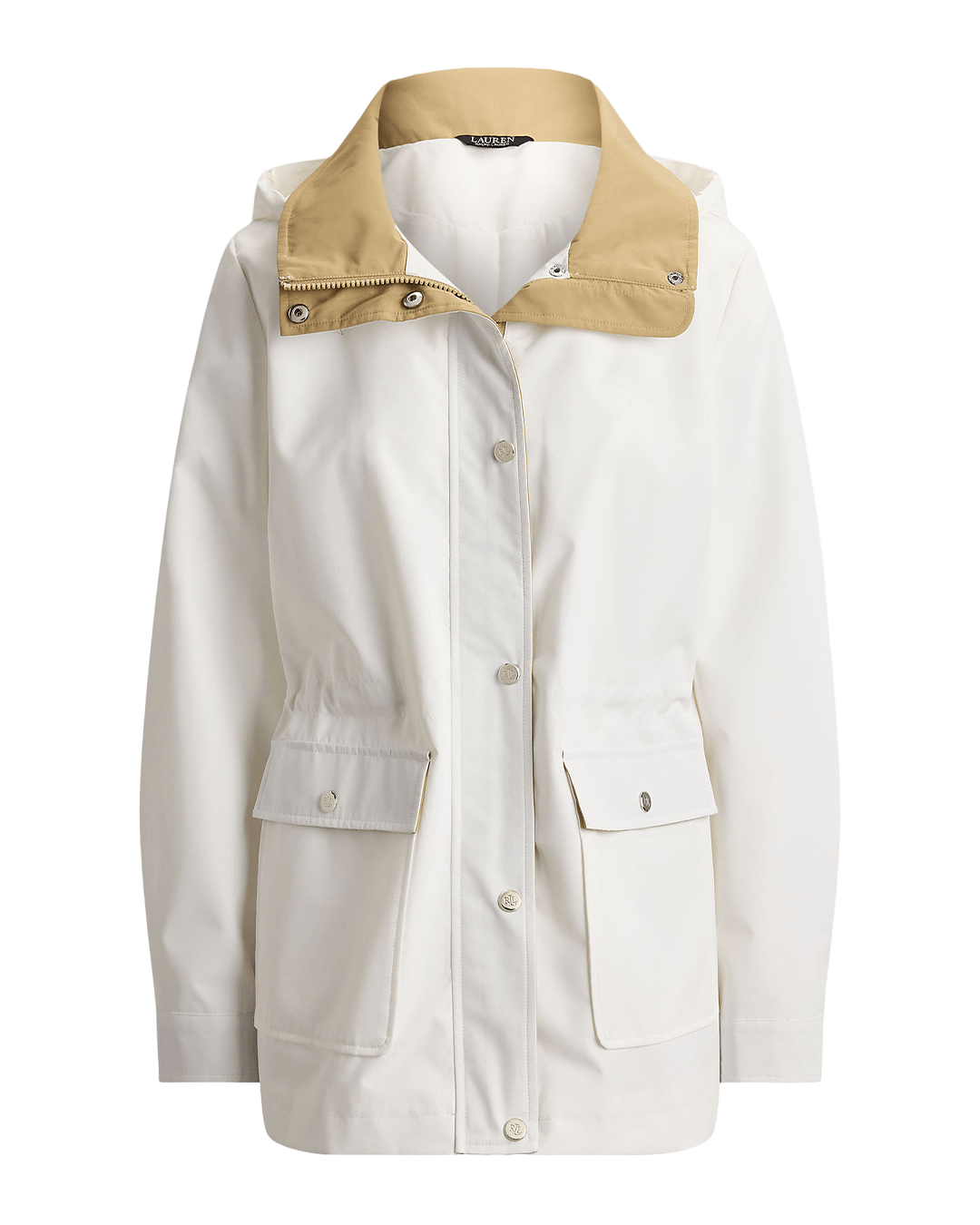 Lauren Coats Lauren Cream Lauren Hooded Funnelneck Anorak Cream