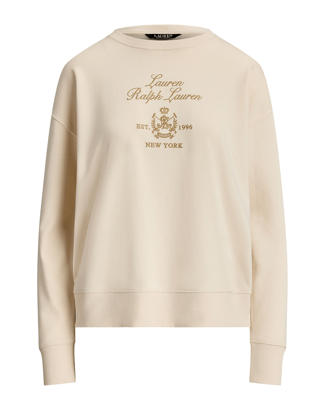 Lauren Jumpers Lauren Cream Lauren Embroidered French Terry Pullover Cream