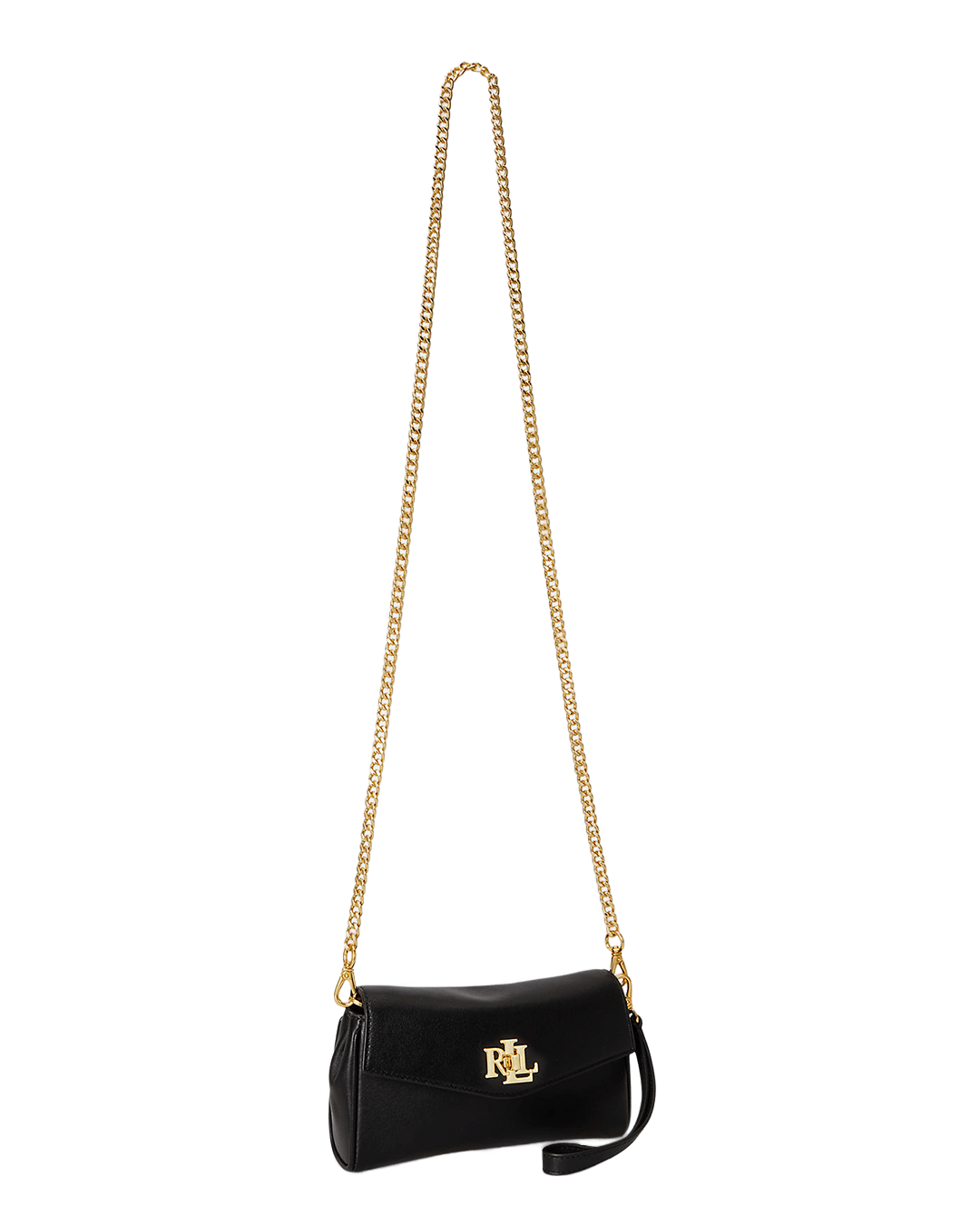 Lauren Wallets ONE Lauren Black Lauren Nappa Leather Tanner Crossbody Wallet Black