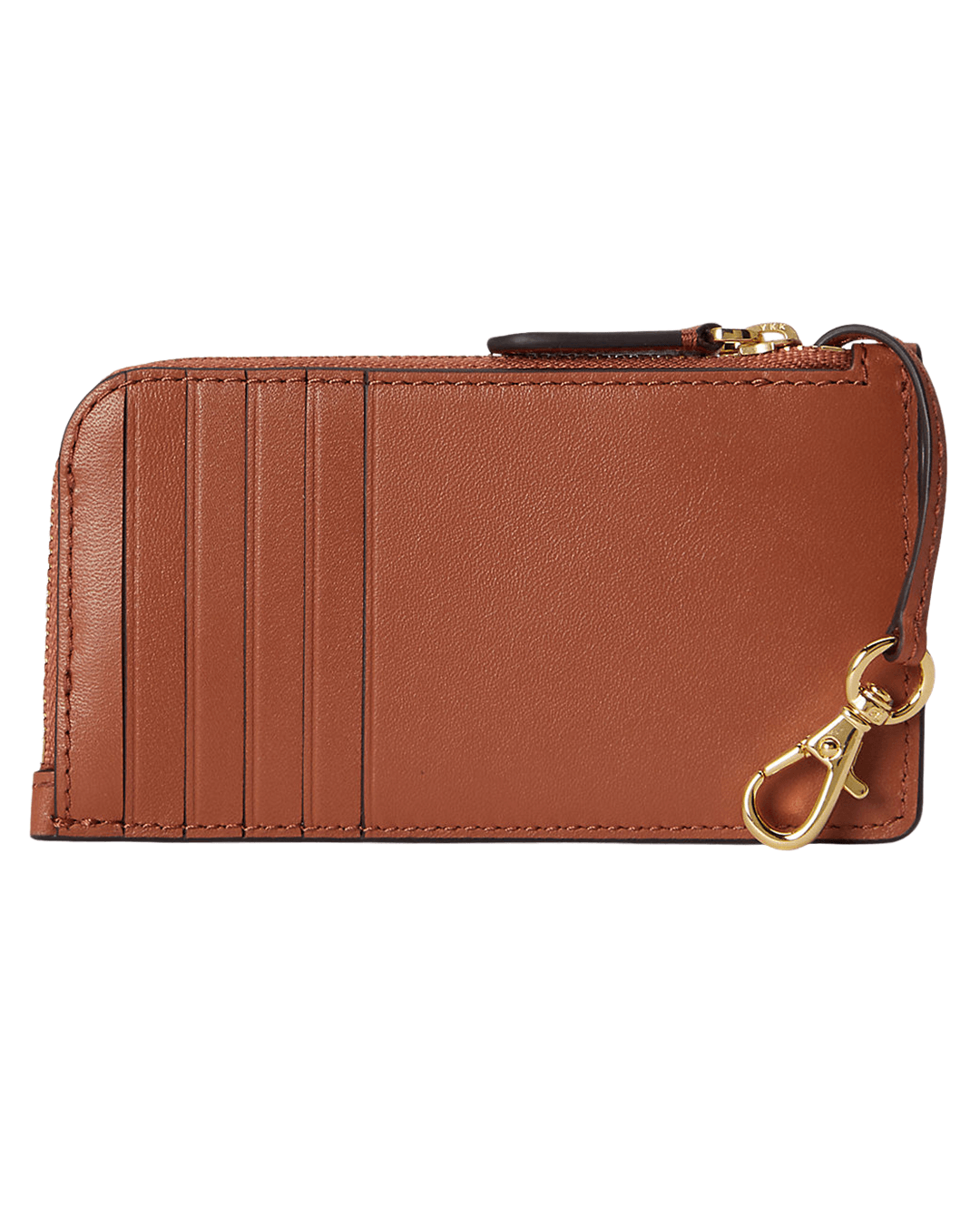 Lauren Wallets ONE Lauren Red Lauren Leather L-Zip Card Case Red