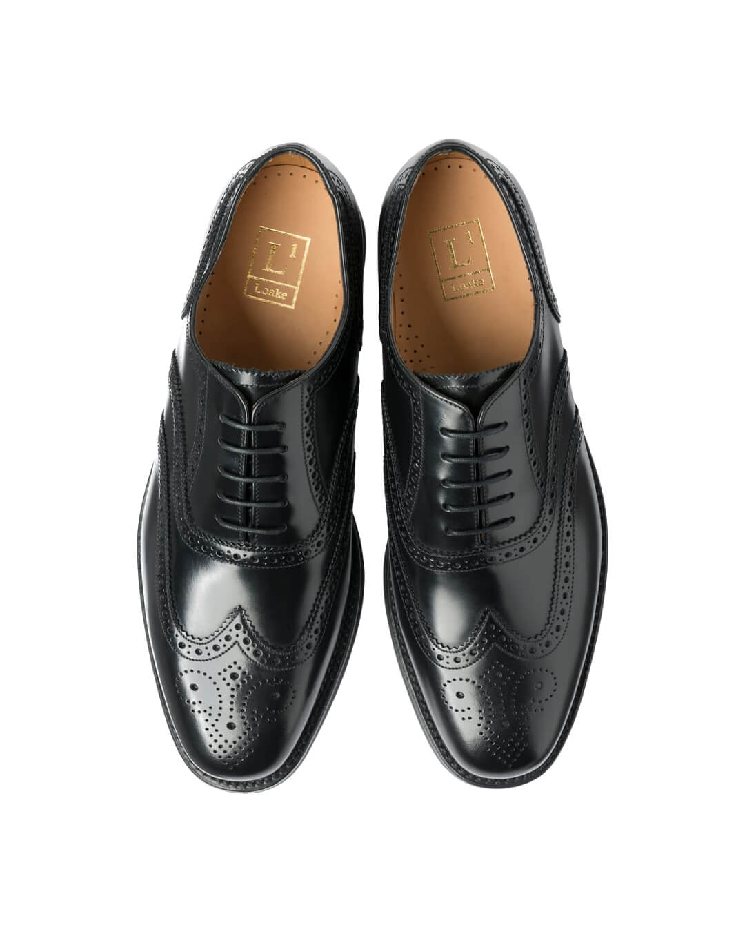 Loake Shoes Loake Black 302 Oford Wingtip Brogues Shoes