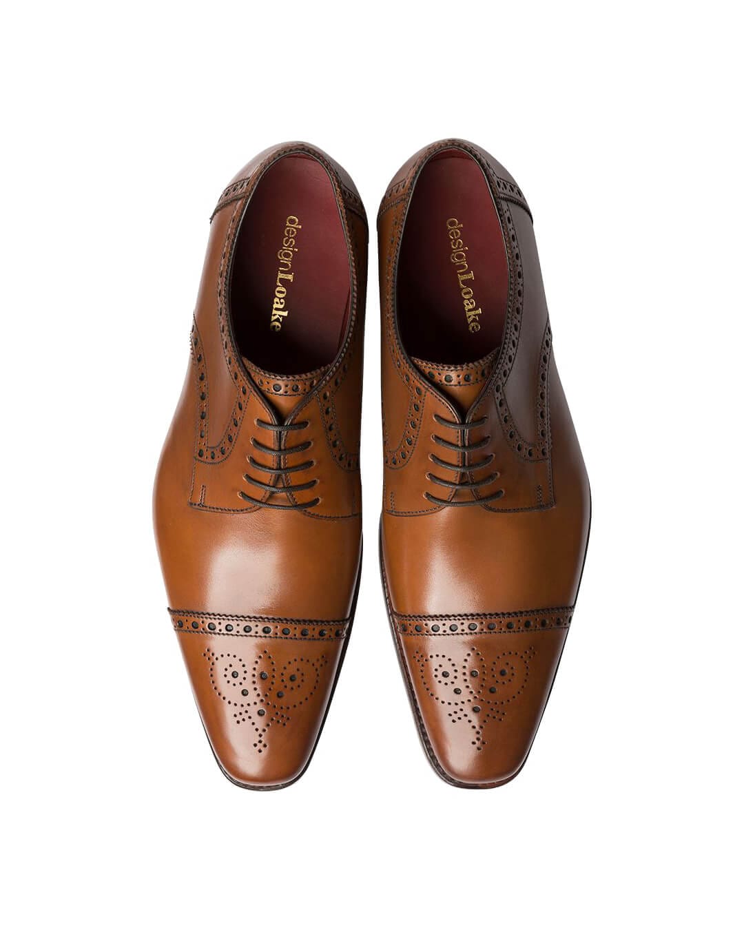 Loake Shoes Loake Brown Foley Derby Brogued Shoes
