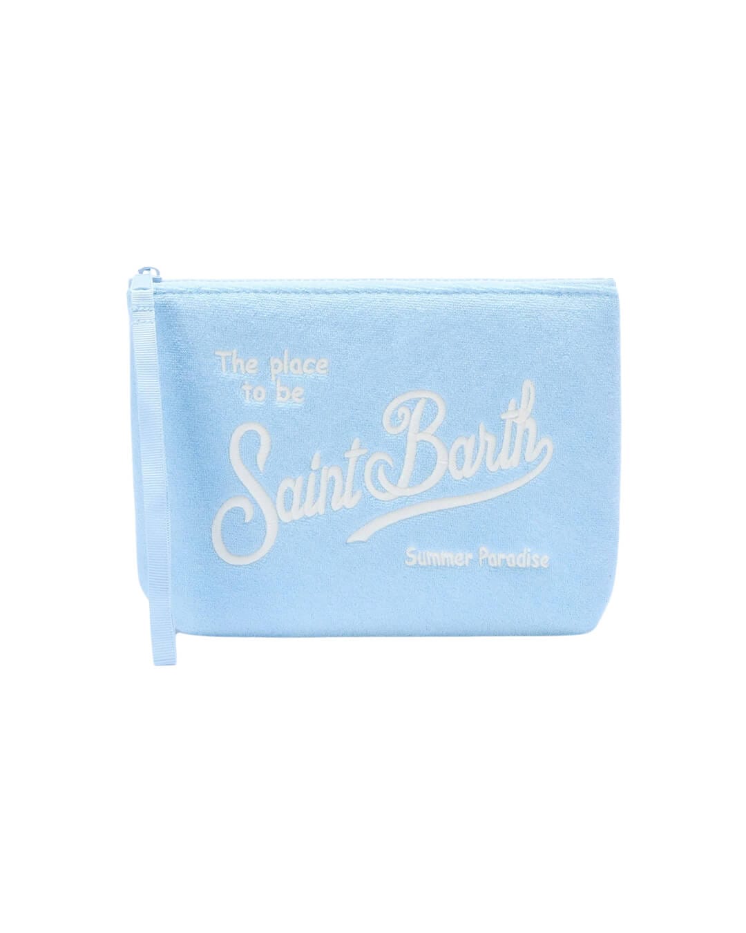 MC2 Saint Barth Bags ONE ALINE BLUE TERRY SPONGE POCHETTE