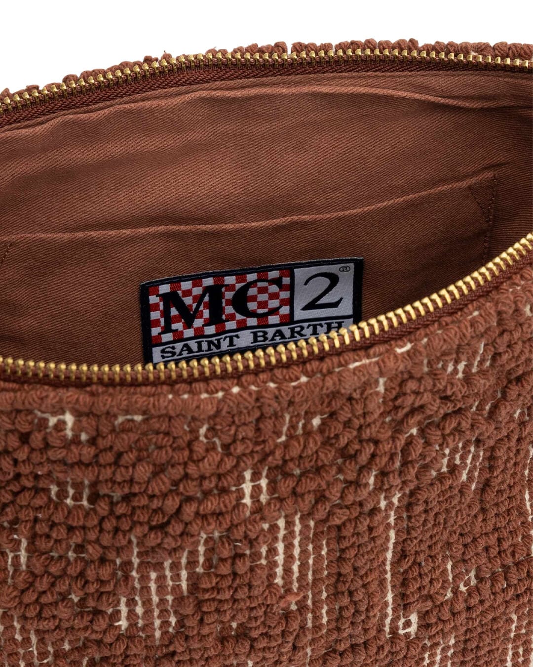 MC2 Saint Barth Bags ONE ALINE BROWN  TUFTING L POCHETTE