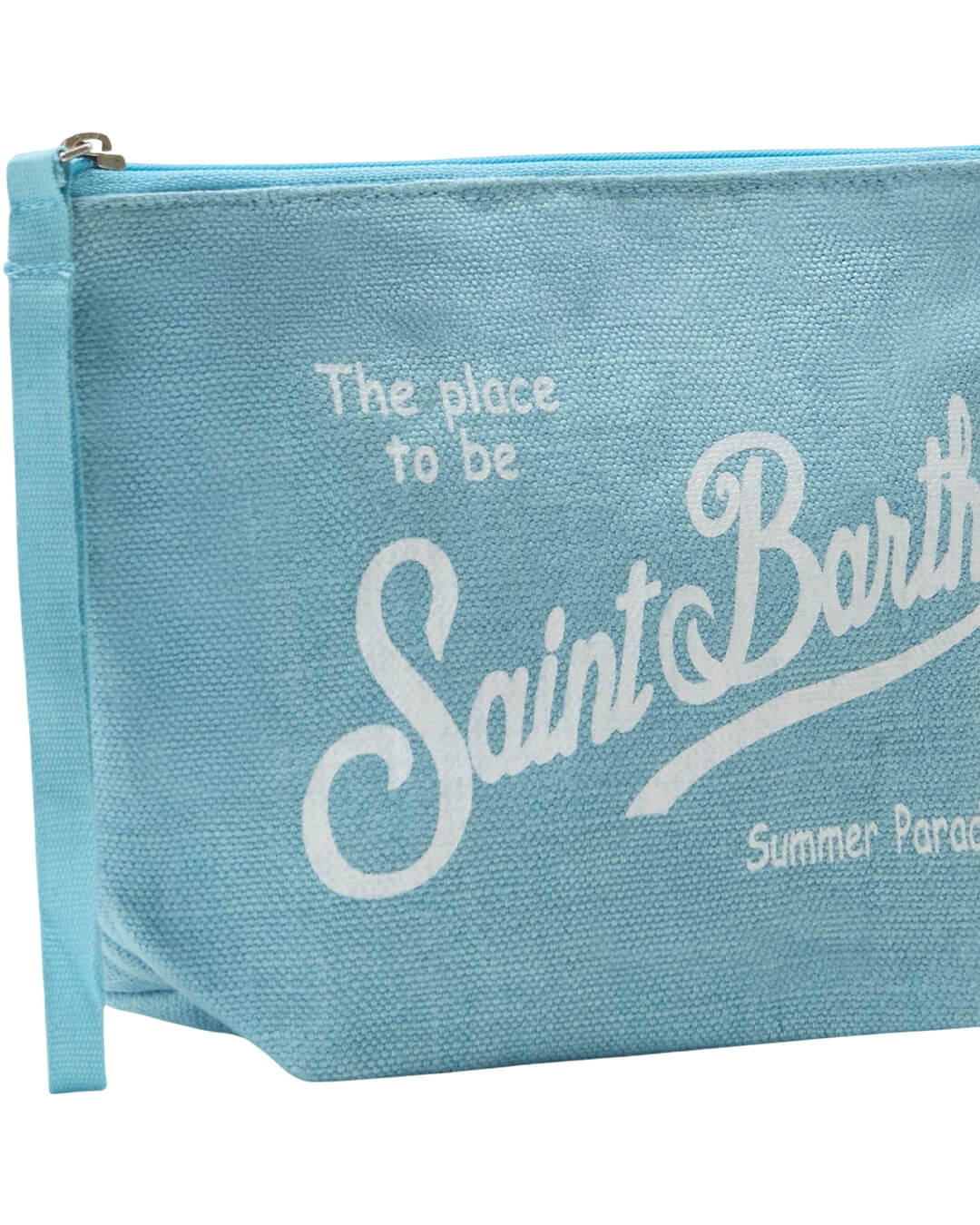 MC2 Saint Barth Bags ONE ALINE LIGHT BLUE  LINEN POCHETTE