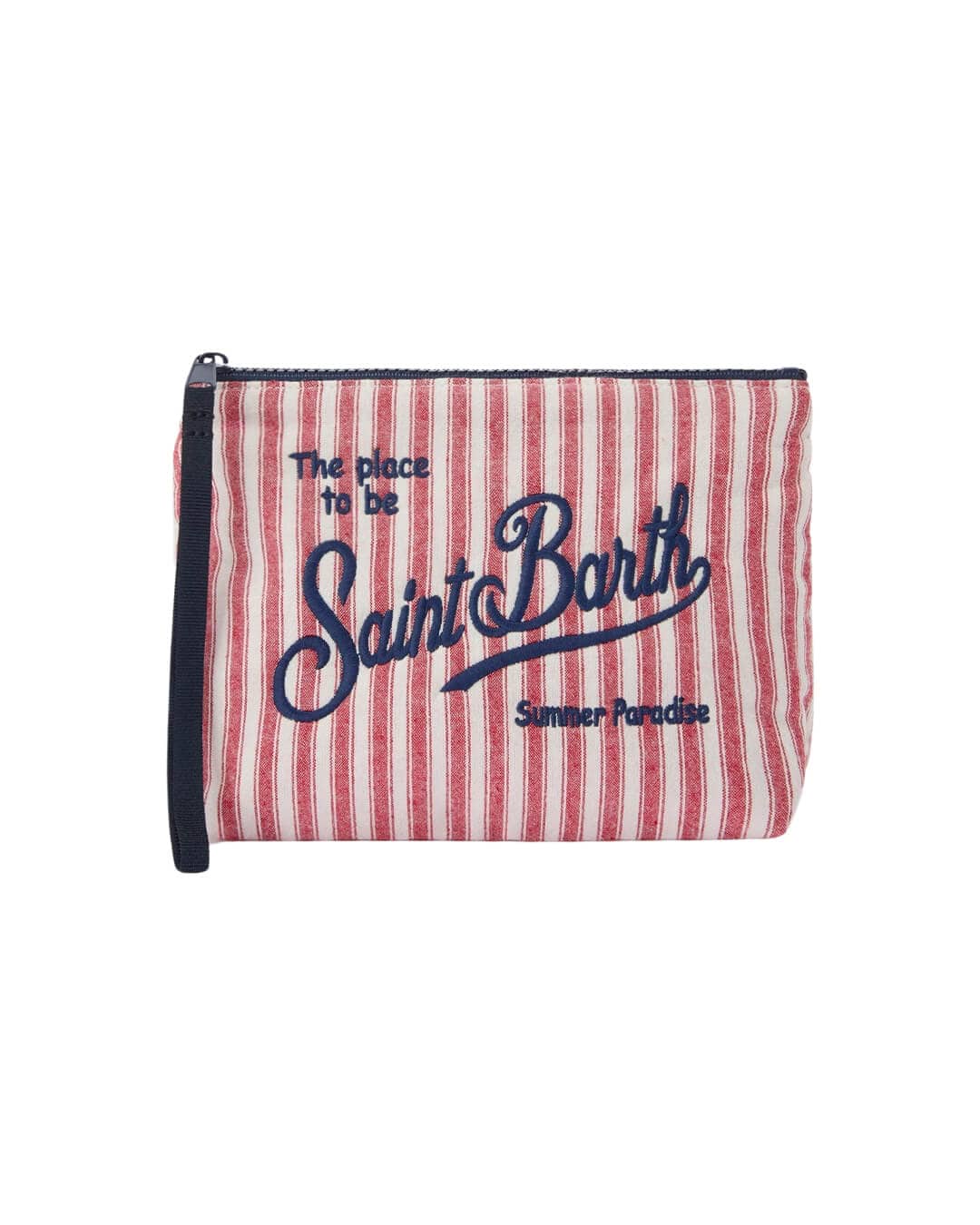 MC2 Saint Barth Bags ONE ALINE V STRIPES COTTON POCHETTE MICRO TINY