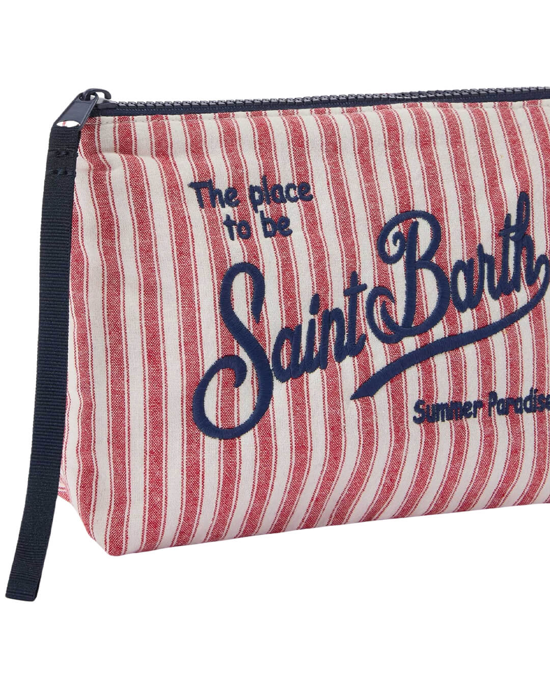 MC2 Saint Barth Bags ONE ALINE V STRIPES COTTON POCHETTE MICRO TINY