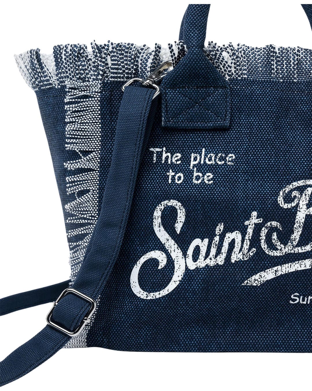MC2 Saint Barth Bags ONE COLETTE CANVAS SMALL BAG INDIGO 03274H