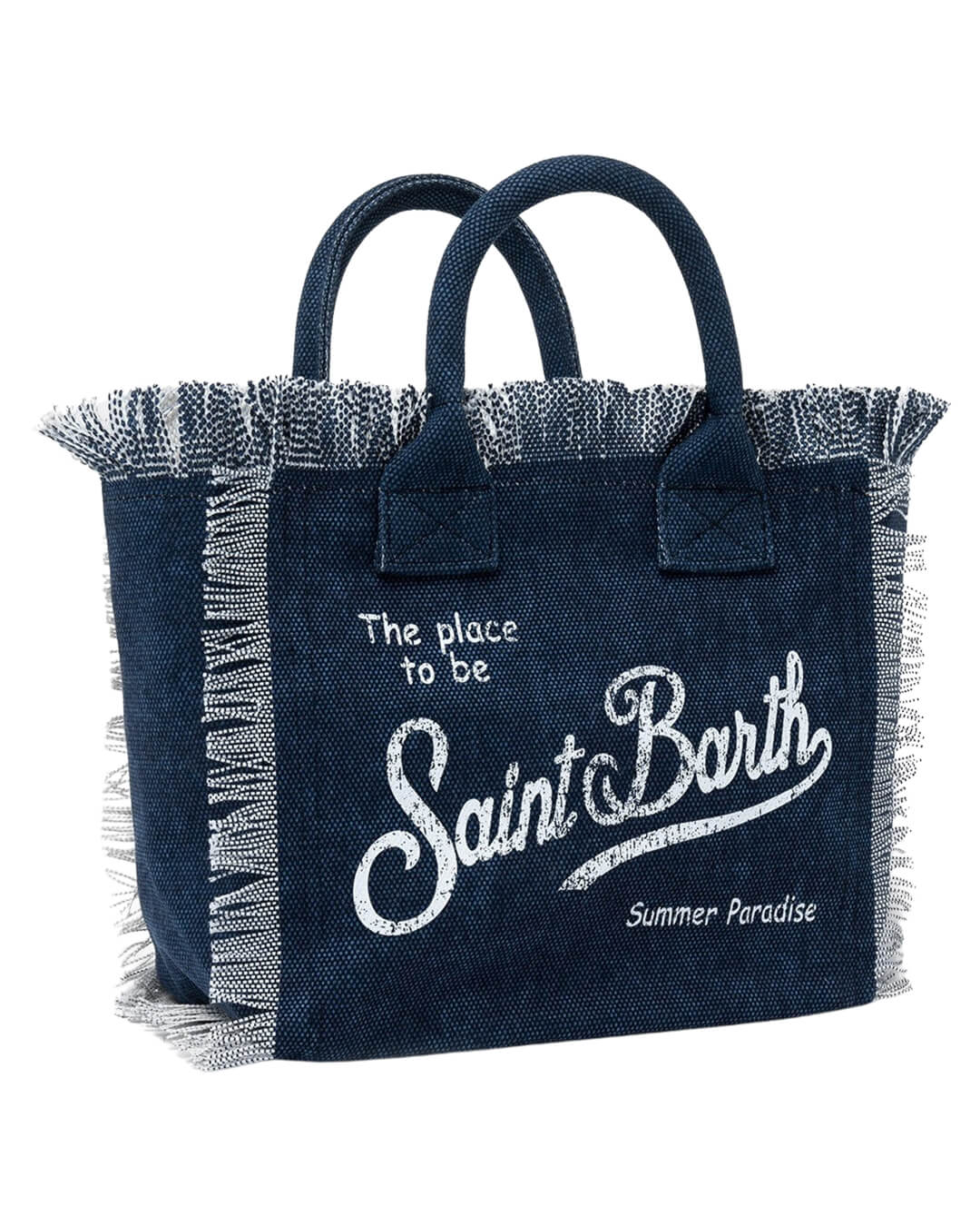 MC2 Saint Barth Bags ONE COLETTE CANVAS SMALL BAG INDIGO 03274H