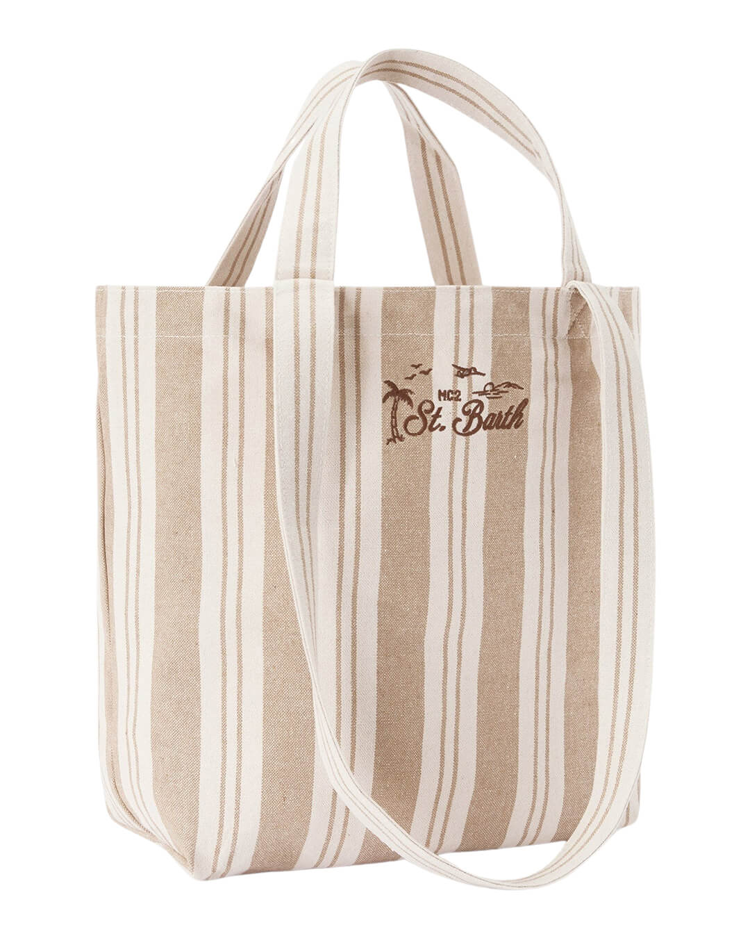 MC2 Saint Barth Bags ONE ESSENTIAL BIG STRIPES  BEACH COTTON BAG